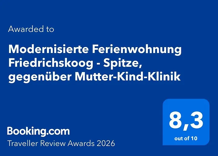 Strandnahe Gegenueber Mutter-vater-kind-klinik Friedrichskoog-spitze Appartement Friedrichskoog